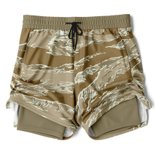 Load image into Gallery viewer, Athletic Technical Shorts - Desert Tiger Stripe