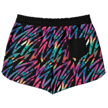 Load image into Gallery viewer, Athletic Shorty Shorts - Neon Stripe