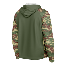 Load image into Gallery viewer, Explosive Hooded Performance Shirt - Rhodesian Brush Stroke
