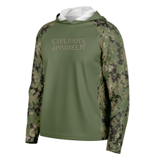 Load image into Gallery viewer, Explosive Hooded Performance Shirt - AOR2