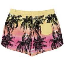 Load image into Gallery viewer, Athletic Shorty Shorts - Watercolour Palms