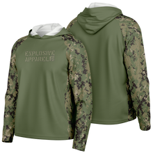 Load image into Gallery viewer, Explosive Hooded Performance Shirt - AOR2