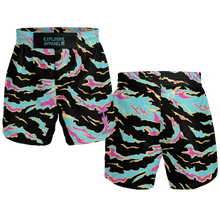 Load image into Gallery viewer, Explosive Fight Shorts - Miami Tiger Stripe (Elastic Waistband)