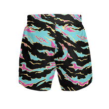 Load image into Gallery viewer, Explosive Fight Shorts - Miami Tiger Stripe (Elastic Waistband)