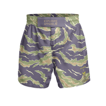 Load image into Gallery viewer, Explosive Fight Shorts - Tiger Stripe (Elastic Waistband)