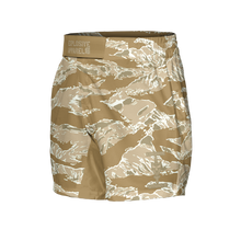 Load image into Gallery viewer, Explosive Fight Shorts - Desert Tiger Stripe (Elastic Waistband)