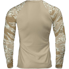 Load image into Gallery viewer, Long Sleeve Rash Guard - Desert Tiger Stripe