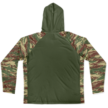 Load image into Gallery viewer, Explosive Hooded Performance Shirt - Rhodesian Brush Stroke