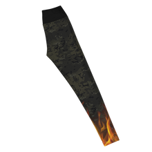 Load image into Gallery viewer, Explosive Leggings - Black Multiflames