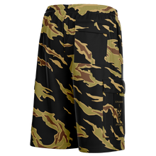 Load image into Gallery viewer, Dirty Tiger Stripe Cargo Shorts