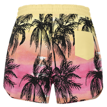 Load image into Gallery viewer, Athletic Shorty Shorts - Watercolour Palms