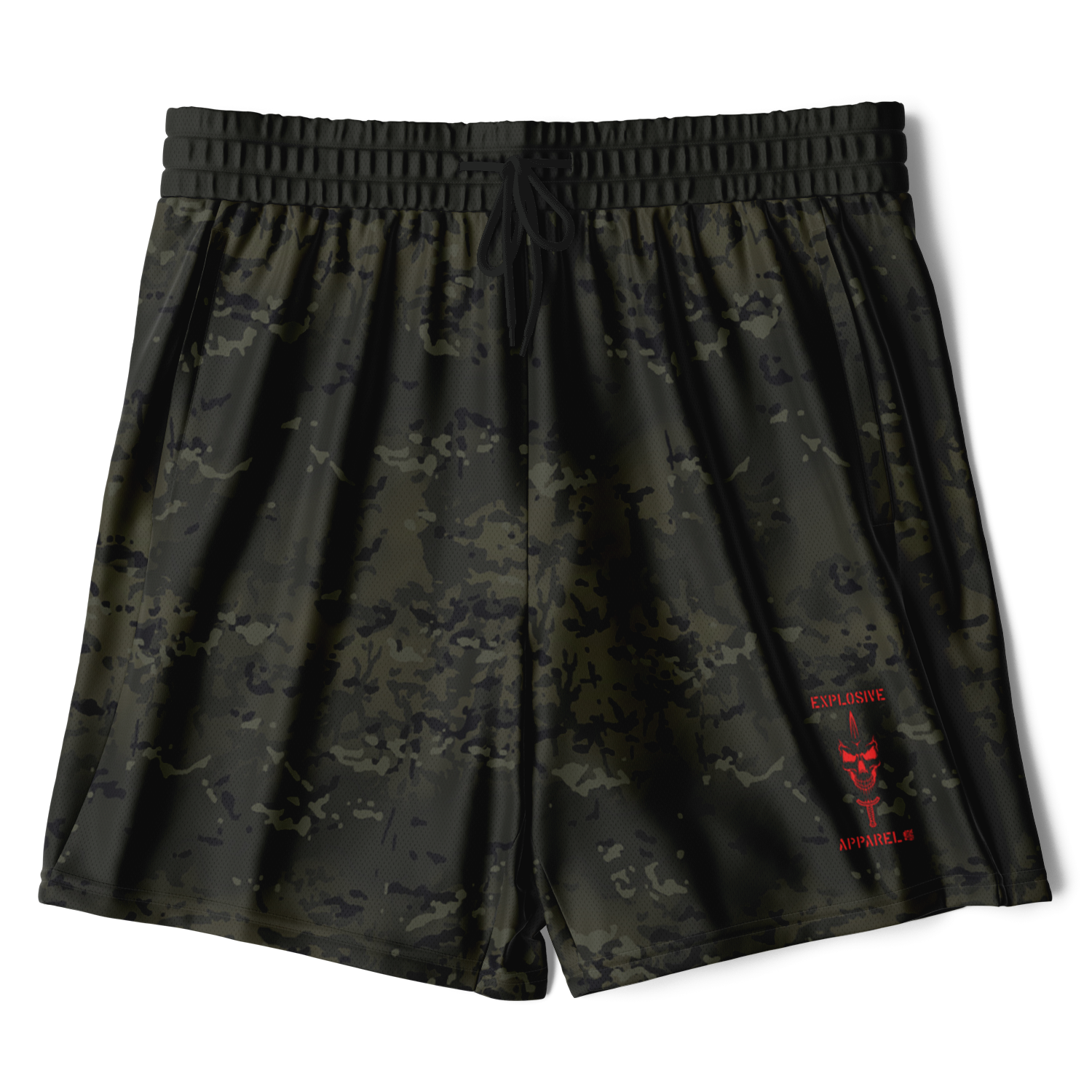 Athletic Technical Shorts - Black Multicam – Explosive