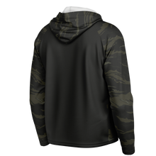Load image into Gallery viewer, Explosive Hooded Performance Shirt - Tiger Stripe Black