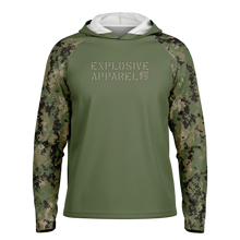 Load image into Gallery viewer, Explosive Hooded Performance Shirt - AOR2