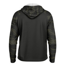 Load image into Gallery viewer, Explosive Hooded Performance Shirt - Tiger Stripe Black