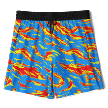 Load image into Gallery viewer, Athletic Technical Shorts - Mediterranean Tiger Stripe