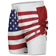 Load image into Gallery viewer, Athletic Technical Shorts - Stars & Stripes