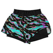 Load image into Gallery viewer, Womens Athletic Technical Shorts - Miami Tiger Stripe