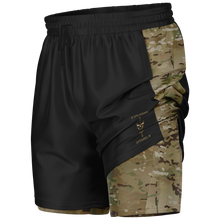 Load image into Gallery viewer, Athletic Technical Shorts - Black & Multicam