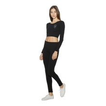 Load image into Gallery viewer, Long Sleeve Jersey Crop Top