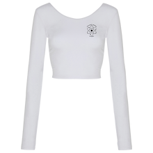 Load image into Gallery viewer, Long Sleeve Jersey Crop Top