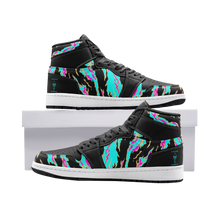 Load image into Gallery viewer, Miami Stripe Hi Top Unisex Trainer