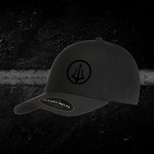 Load image into Gallery viewer, Thin Blue Line - Flex Fit Delta Closed Back Cap - Black