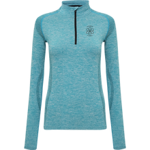 Load image into Gallery viewer, Womens Performance Seamless Zipped Long Sleeve Top