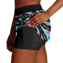 Load image into Gallery viewer, Womens Athletic Technical Shorts - Miami Tiger Stripe