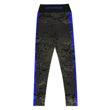 Load image into Gallery viewer, Yoga Leggings Thin Blue Line