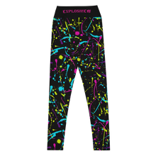 Load image into Gallery viewer, Yoga Leggings Neon Splatter