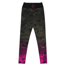 Load image into Gallery viewer, Yoga Leggings Black Multicam/Pink