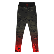 Load image into Gallery viewer, Yoga Leggings Black Multicam/Red