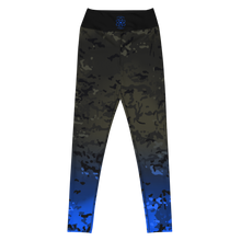 Load image into Gallery viewer, Yoga Leggings Black Multicam/Blue