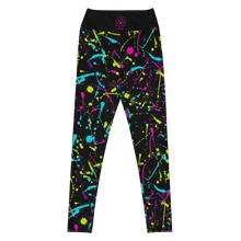 Load image into Gallery viewer, Yoga Leggings Neon Splatter