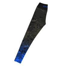 Load image into Gallery viewer, Yoga Leggings Black Multicam/Blue