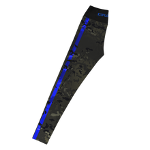 Load image into Gallery viewer, Yoga Leggings Thin Blue Line