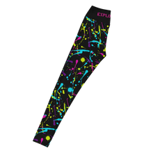 Load image into Gallery viewer, Yoga Leggings Neon Splatter