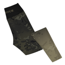 Load image into Gallery viewer, Yoga Leggings Black Multicam/Olive