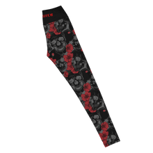 Load image into Gallery viewer, Yoga Leggings Skull & Roses