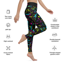 Load image into Gallery viewer, Yoga Leggings Neon Splatter