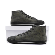 Load image into Gallery viewer, Black Multicam High Canvas Shoes