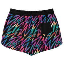 Load image into Gallery viewer, Athletic Shorty Shorts - Neon Stripe
