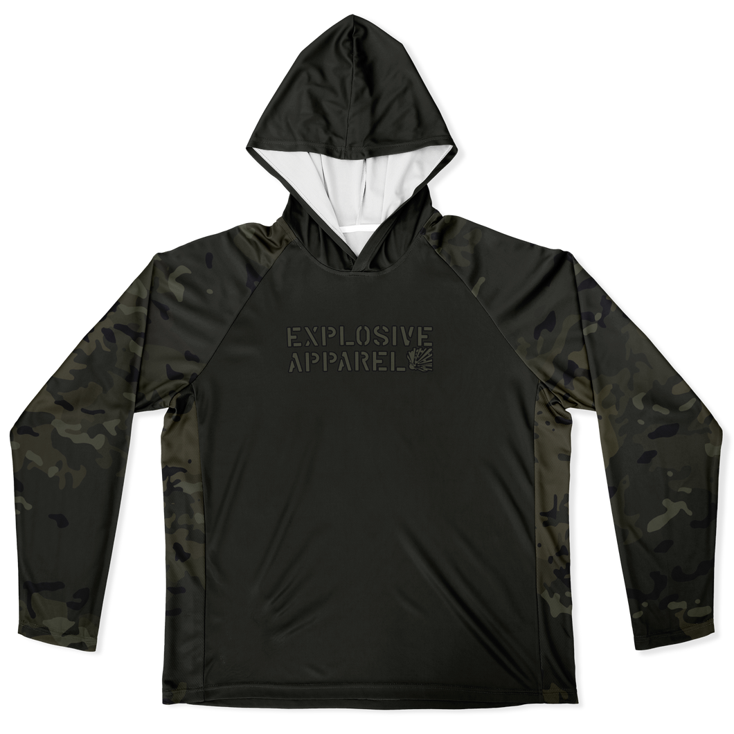 Explosive Hooded Performance Shirt - Black Multicam