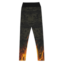 Load image into Gallery viewer, Explosive Leggings - Black Multiflames
