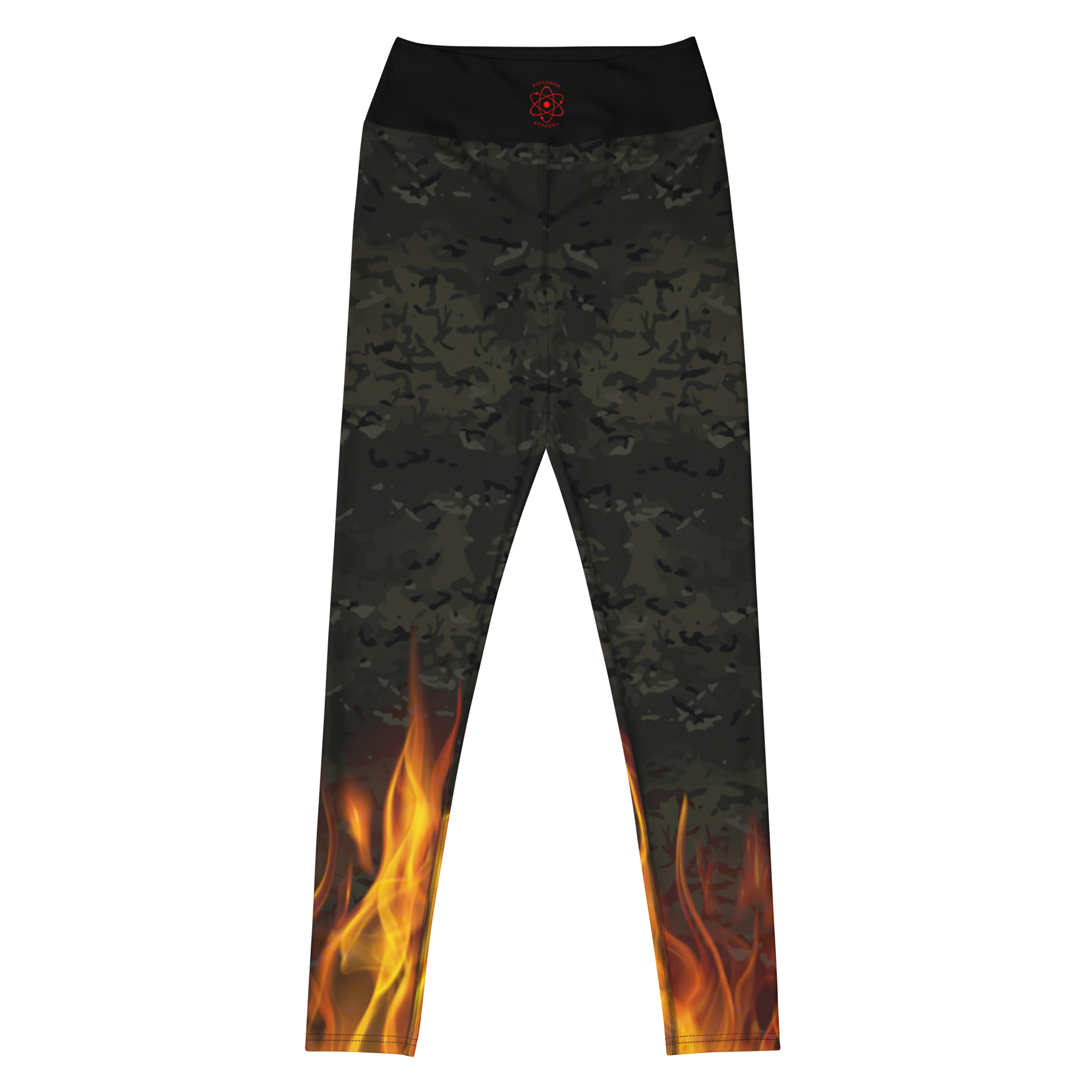 Explosive Leggings - Black Multiflames