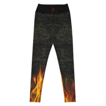 Load image into Gallery viewer, Explosive Leggings - Black Multiflames
