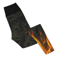 Load image into Gallery viewer, Explosive Leggings - Black Multiflames
