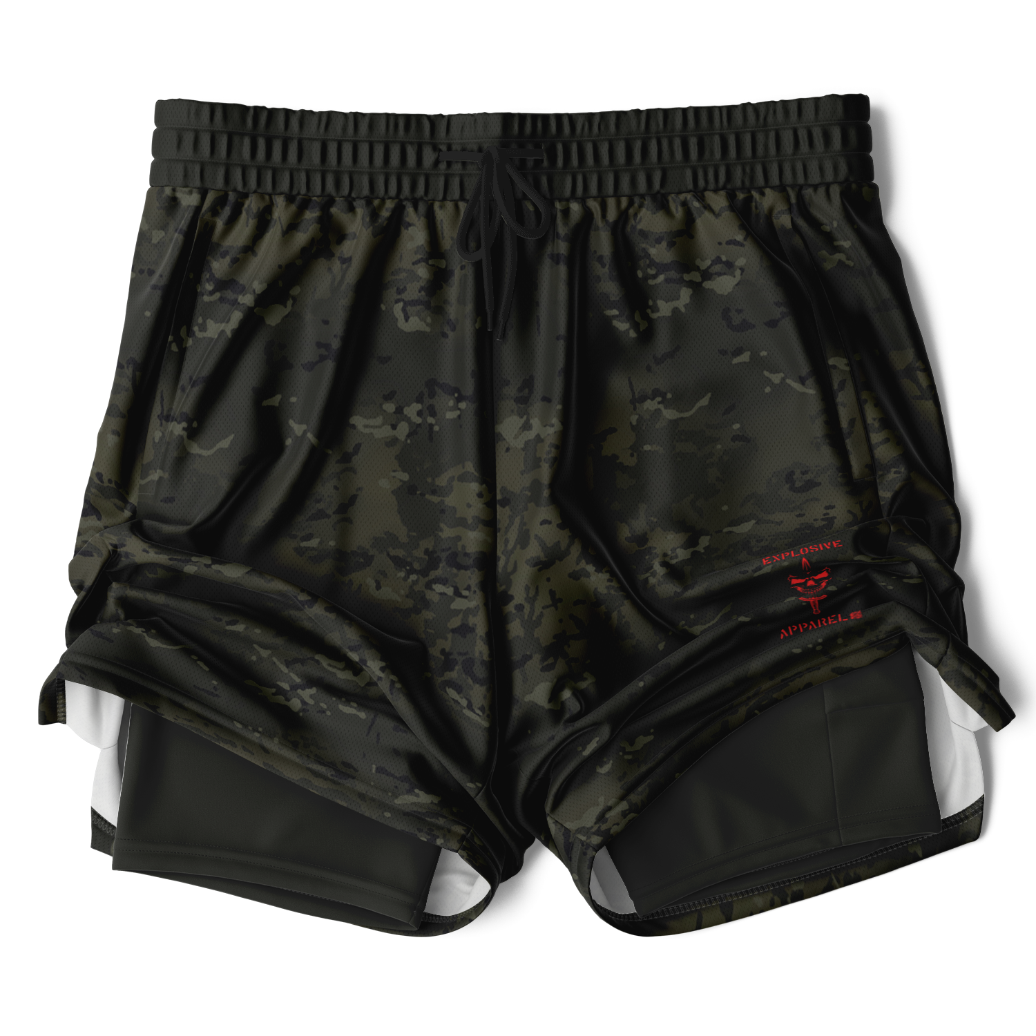 Athletic Technical Shorts - Black Multicam – Explosive Designs Apparel Ltd