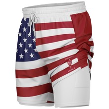 Load image into Gallery viewer, Athletic Technical Shorts - Stars &amp; Stripes
